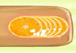 Sajttorta narancs szeletekkel