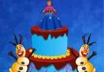 Decoração do bolo rainha Elsa