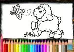 Kleine Schafe Färbung Spiel