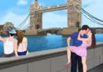Поцелуи в Лондоне