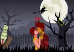 Embrasser le soir d'Halloween