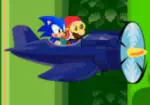 Марио и Соник Приключения в Самолете