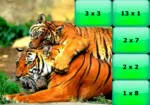 Tiger Familie Vermenigvuldiging Puzzel