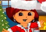 Dora berubah dalam penampilan untuk Krismas