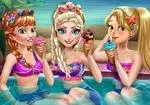 Fejringen af prinsesserne i poolen
