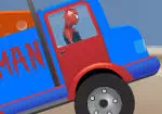 Spiderman tài xế xe cam nhong đồ chơi