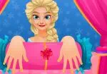 Elsa manicure til Valentinsdag