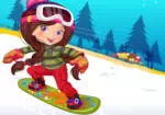 Cô gái snowboarder