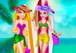 Elsa and Rapunzel Swimsuit Fashion