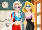Elsa og Rapunzel tøj til gymnasiet
